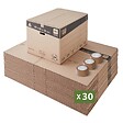 PACK AND MOVE - Pack and Move - Lot 30 cartons déménagement XXL - 80 x 60 x 50 cm - Poignées renforcées - 3 adhésifs offerts - vignette