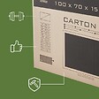 PACK AND MOVE - Pack and Move - Carton de protection pour TV 47" - Déménagement écran plat - 100 x 15 x 70 cm - Carton renforcé - vignette