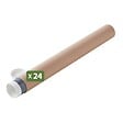 PACK AND MOVE - Pack and Move - Lot 24 tubes pour expédition et emballage - 0.6x50cm - pour affiche et poster - Avec capuchon - vignette