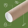 PACK AND MOVE - Pack and Move - Lot 24 tubes pour expédition et emballage - 0.6x50cm - pour affiche et poster - Avec capuchon - vignette
