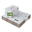 PACK AND MOVE - Pack and Move - Lot 20 cartons stockage - 55 x 30 x 30 cm - Poignées renforcées - 1 marqueur offert - vignette