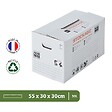 PACK AND MOVE - Pack and Move - Lot 20 cartons stockage - 55 x 30 x 30 cm - Poignées renforcées - 1 marqueur offert - vignette
