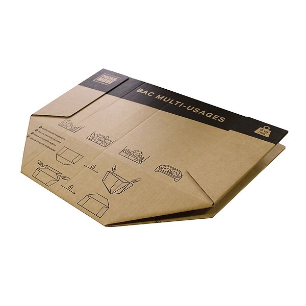 PACK AND MOVE - Pack and Move - Lot de 10 caisses en carton - 53 x 30 x 26 cm - Transport, déménagement, stockage - large