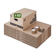 PACK AND MOVE - Pack and Move - Lot 40 cartons déménagement M - 60 x 40 x 30 cm - Poignées renforcées - 2 adhésifs offerts - vignette