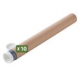 PACK AND MOVE - Pack and Move - Lot 10 tubes pour expédition et emballage - 10x100cm - Pour affiche et poster - Avec capuchon - vignette