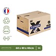 PACK AND MOVE - Pack and Move - Lot de 5 Cartons Déménagement X Strong - 60 x 40 x 40 cm - Charge 40 kg - Extrême Résistance - Grande Capacité - vignette