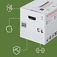PACK AND MOVE - Pack and Move - Lot 20 cartons stockage - 40 x 30 x 30 cm - Poignées renforcées - 1 marqueur offert - vignette