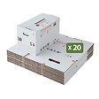 PACK AND MOVE - Pack and Move - Lot 20 cartons stockage - 58 x 40 x 30 cm - Poignées renforcées - 1 marqueur offert - vignette