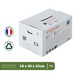 PACK AND MOVE - Pack and Move - Lot 20 cartons stockage - 58 x 40 x 30 cm - Poignées renforcées - 1 marqueur offert - vignette