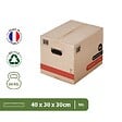PACK AND MOVE - Pack and Move - Lot 50 Cartons Déménagement Livres Premium - 40 X 30 X 30 Cm - Extrême Résistance 20 KG - Poignées Renforcées - 3 Adhésifs Offerts - vignette