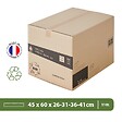 PACK AND MOVE - Pack and Move - Lot 45 cartons déménagement hauteur modubale variable, personnalisable - 60 x 45 x 31-41 cm - Poignées renforcées - 1 adhésif offert - vignette