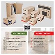 PACK AND MOVE - Pack and Move - Lot 45 cartons déménagement hauteur modubale variable, personnalisable - 60 x 45 x 31-41 cm - Poignées renforcées - 1 adhésif offert - vignette