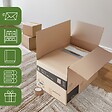 PACK AND MOVE - Pack and Move - Lot 45 cartons déménagement hauteur modubale variable, personnalisable - 60 x 45 x 31-41 cm - Poignées renforcées - 1 adhésif offert - vignette