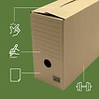 PACK AND MOVE - Pack and Move - Lot de 8 boîtes d'archives en carton ondulé robuste - 33,5 x 12 x 24 cm - Organisation pratique - vignette
