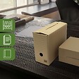 PACK AND MOVE - Pack and Move - Lot de 8 boîtes d'archives en carton ondulé robuste - 33,5 x 12 x 24 cm - Organisation pratique - vignette