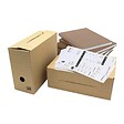 PACK AND MOVE - Pack and Move - Lot de 8 boîtes d'archives en carton ondulé robuste - 33,5 x 12 x 24 cm - Organisation pratique - vignette