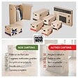 PACK AND MOVE - Pack and Move - Lot 30 Cartons Déménagement Premium - 60 X 30 X 30 - Extrême Résistance 20KG - Réutilisable - Poignées Renforcées - 2 Adhésifs Offerts - vignette