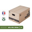 PACK AND MOVE - Pack and Move - Lot 10 Cartons Déménagement Stockage M - 60 x 40 x 30 cm - Poignées renforcées - 1 adhésif offert - vignette
