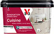V33 PEINTURE - Peinture Rénovation Cuisine - Blanc - Mat velouté - 2L - vignette