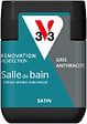 V33 PEINTURE - Peinture Renov SdB Satin Gris anthra Testeur 75ml - vignette