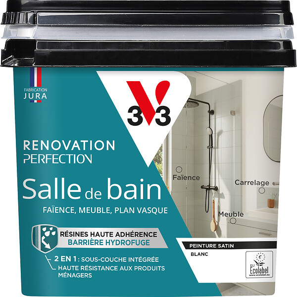 V33 PEINTURE - Peinture Renov SdB Satin Blanc Pot 0.75l - large