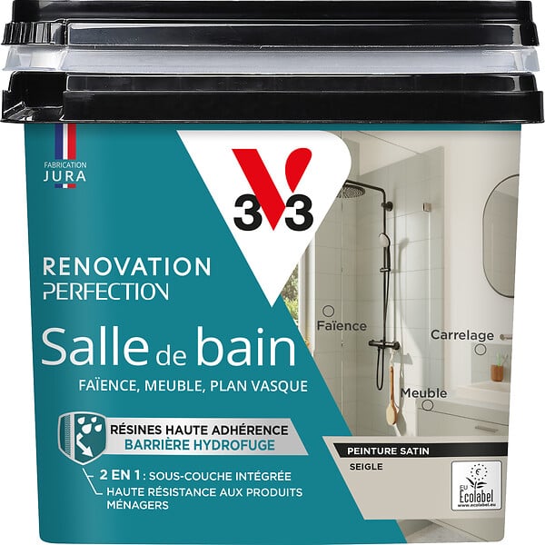 V33 PEINTURE - Peinture Renov SdB Satin Seigle Pot 0.75l - large