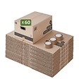 PACK AND MOVE - Pack and Move - Lot 60 cartons déménagement M - 60 x 40 x 30 cm - Poignées renforcées - 3 adhésifs offerts - vignette