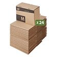 PACK AND MOVE - Pack and Move - Lot 24 cartons pour expédition - Taille M - 21 x 32 x 15 cm - Carton renforcé - 20 KG max - vignette