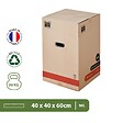PACK AND MOVE - Pack and Move - Lot 60 Cartons Déménagement Premium - 40 X 40 X 60 Cm - Résistance 30 KG - Double Épaisseur - Poignées Renforcées - 3 Adhésifs Offerts - vignette