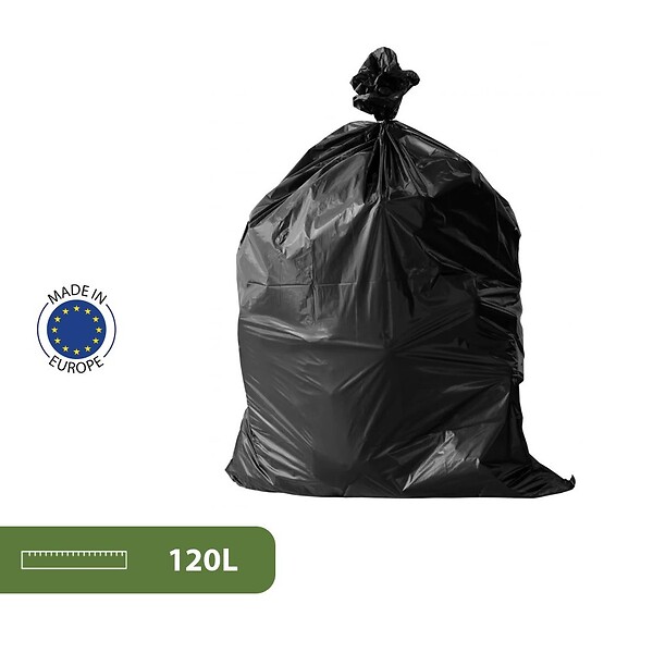 PACK AND MOVE - Pack and Move - Lot 20 Grands Sacs Poubelles Résistants Pour Déménagement - 120 L - Sacs Poubelles Pour Gros Volumes - large