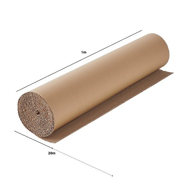 PACK AND MOVE - Pack and Move - Papier d'Emballage Nid d'Abeille - 1 x 20 m - Protection Déménagement et Expédition - Emballer, Protéger, Rembourrer - large