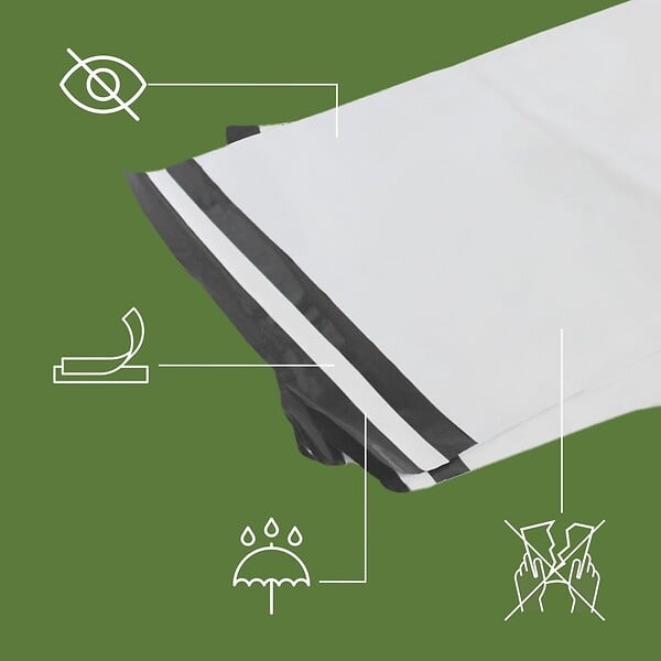 PACK AND MOVE - Pack and Move - Lot 120 enveloppes pour expédition -33 x 43 cm - Fermeture adhésive - Opaques, étanches et indéchirables - large