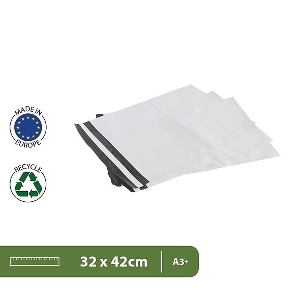 PACK AND MOVE - Pack and Move - Lot 120 enveloppes pour expédition -33 x 43 cm - Fermeture adhésive - Opaques, étanches et indéchirables - large