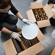 PACK AND MOVE - Pack and Move - Lot 255 croisillons de calage avec carton - Pour verres et bouteilles -55 x 30 x 30 cm -Carton renforcé - vignette