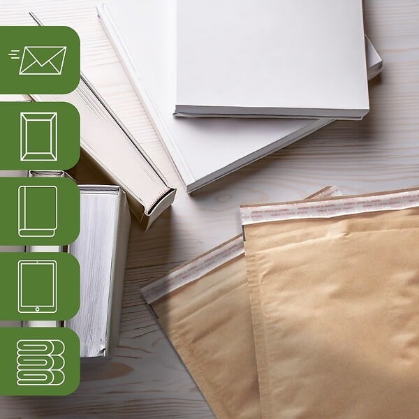 PACK AND MOVE - Pack and Move - Lot 120 enveloppes à bulles kraft - 30 x 21 cm - Expédition facile - Ultra renforcée - Opaque - large