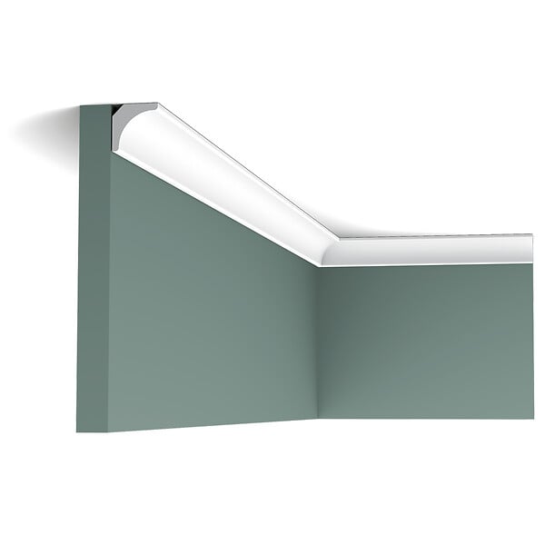 ORAC DECOR - CX133 Corniche plafond Orac Decor - 2x2x200cm (h x p x L) - moulure décorative polymère Pack 2 pièces - large