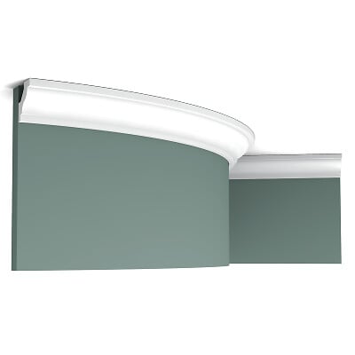 ORAC DECOR - C230 Corniche plafond Orac Decor- 3x3x200cm (h x p x L) - moulure décorative polyuréthane Pack 2 pièces - large