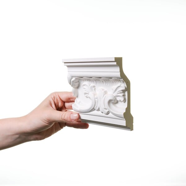 ORAC DECOR - C201 Corniche plafond Orac Decor - 11,5x5x200cm (h x p x L) - moulure décorative polyuréthane Carton complet - large