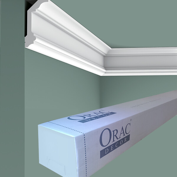 ORAC DECOR - C321 Corniche plafond Orac Decor - 10x5x200cm (h x p x L) - moulure décorative polyuréthane Carton complet - large