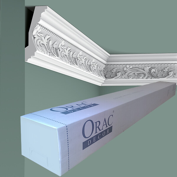 ORAC DECOR - Corniche Classique Avec Un Motif Détaillé De Feuilles C201 - L200 X H11,6 X L4,8 - Orac Decor - large