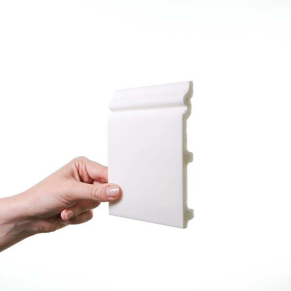ORAC DECOR - SX118 CONTOUR Plinthe Orac Decor - 14x1,8x200cm (h x p x L) - plinthe décorative polymère A l'unité , A peindre - large