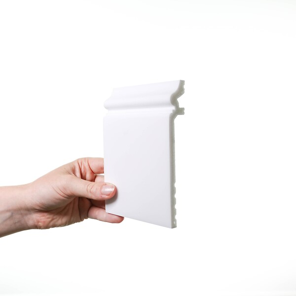 ORAC DECOR - SX186 Plinthe de rénovation Orac Decor - 13,8x2,2x200cm (h x p x L) - surplinthe décorative polymère Carton complet - large