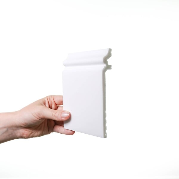 ORAC DECOR - SX186 Plinthe de rénovation Orac Decor - 13,8x2,2x200cm (h x p x L) - surplinthe décorative polymère Carton 8 pièces - large