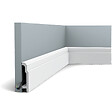 ORAC DECOR - SX155 Plinthe Orac Decor - 11x2,5x200cm (h x p x L) - plinthe décorative polymère Carton 8 pièces - vignette