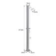 HAPPY GARDEN - Douche solaire FIDGI noire et argent 35L - vignette