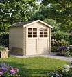 SOLID - Abri de jardin en bois ESSEN - L.198xl.198cm - vignette