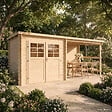 SOLID - Abri de jardin bois Initia EIGER - L.515,2xH.205,8xP.238cm - vignette
