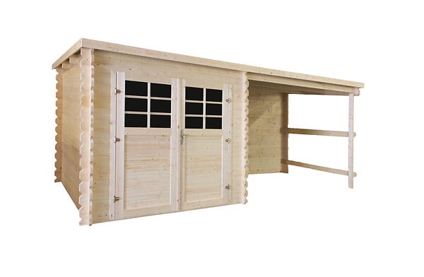 SOLID - Abri de jardin bois Initia EIGER - L.515,2xH.205,8xP.238cm - large