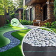 VOUNOT - Toile de paillage contre les mauvaises herbes 10Mx1M avec 30 piquets Anti-UV 100g/m2 - vignette