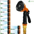 VOUNOT - Tuyau d’Arrosage Extensible 30m Renforce avec Accessoires orange - vignette